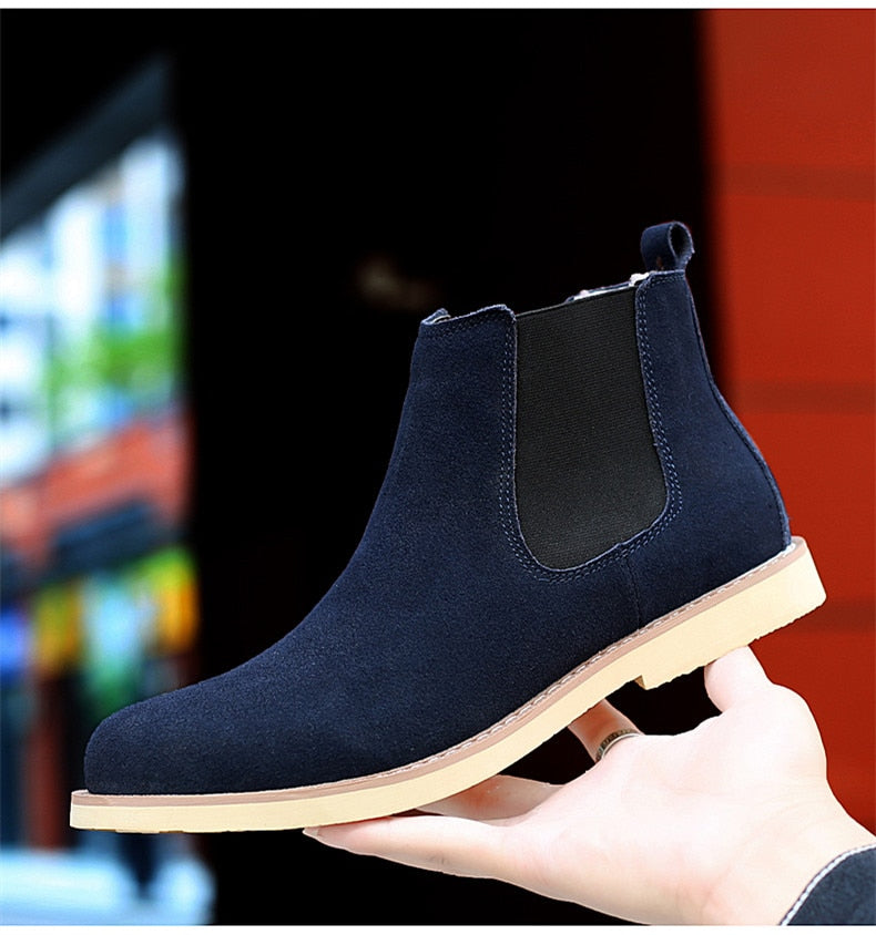 DAFLO Warm Plush Men Chelsea Boots