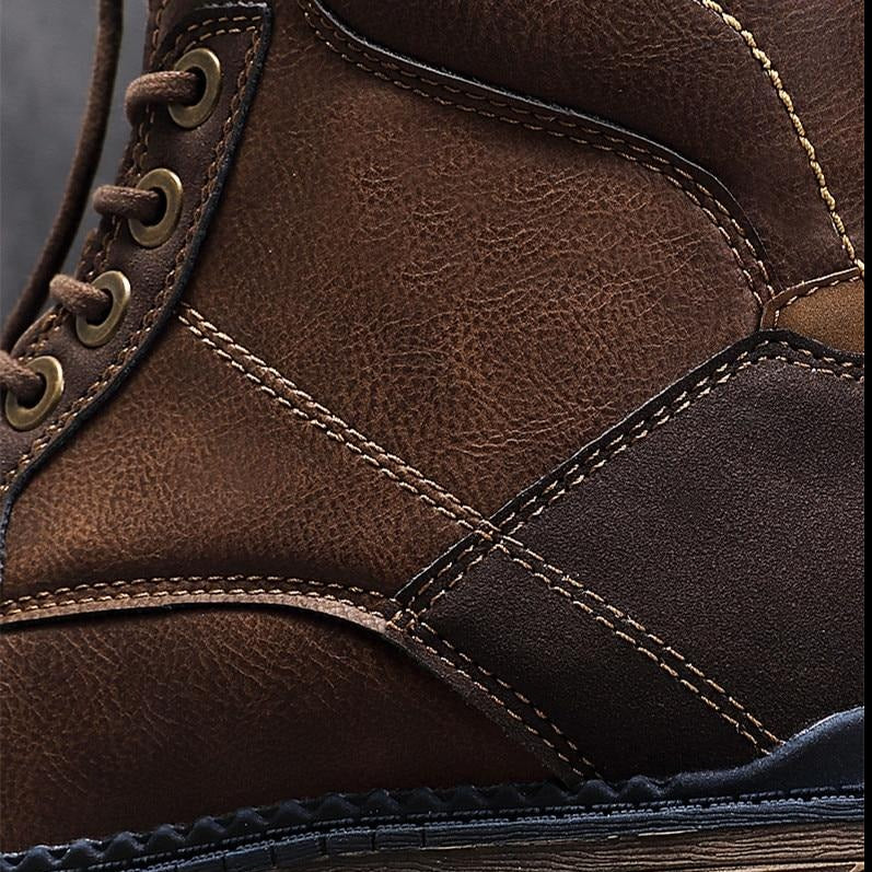 AKKAN Men Autumn Winter Leather Boots