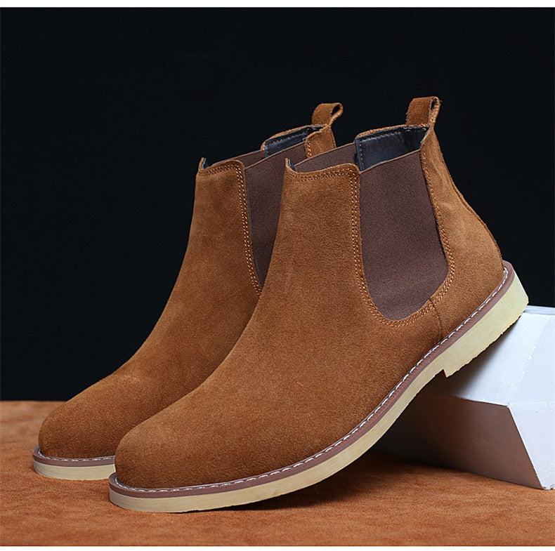 DAFLO Warm Plush Men Chelsea Boots