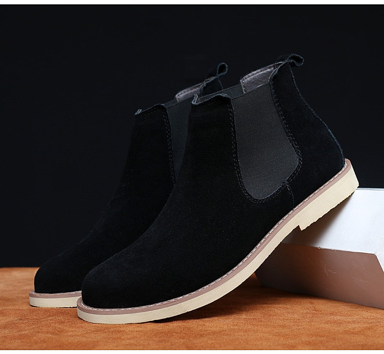 DAFLO Warm Plush Men Chelsea Boots