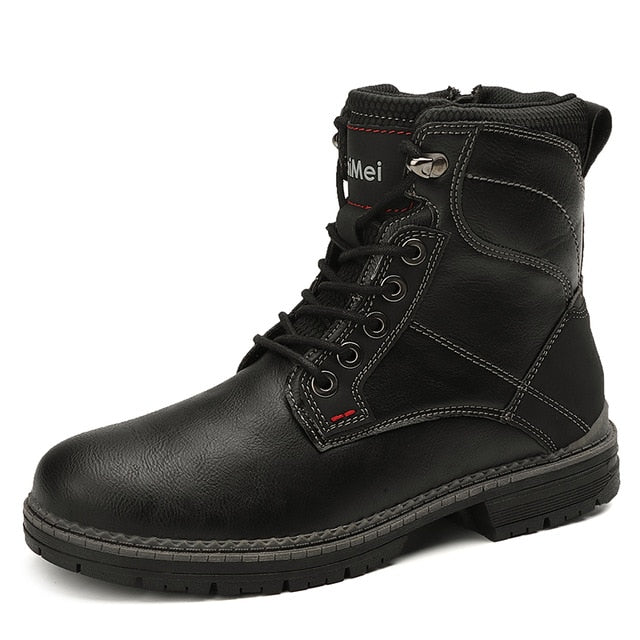 AKKAN Men Autumn Winter Leather Boots